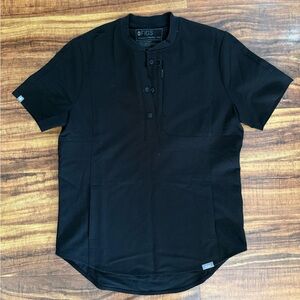 FIGS Black Scrub Top